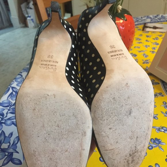 Navy Polka Dot Heel by Boden - Picture 4 of 4
